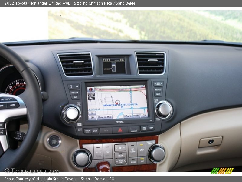 Sizzling Crimson Mica / Sand Beige 2012 Toyota Highlander Limited 4WD