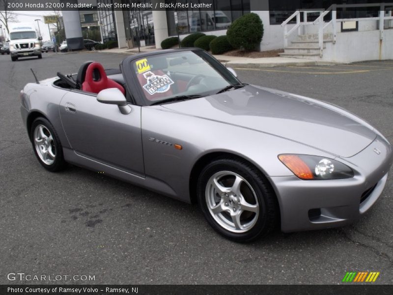 Silver Stone Metallic / Black/Red Leather 2000 Honda S2000 Roadster