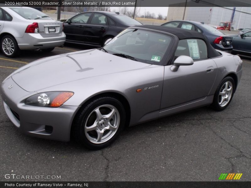 Silver Stone Metallic / Black/Red Leather 2000 Honda S2000 Roadster