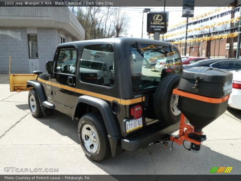 Black Clearcoat / Dark Slate Gray 2003 Jeep Wrangler X 4x4