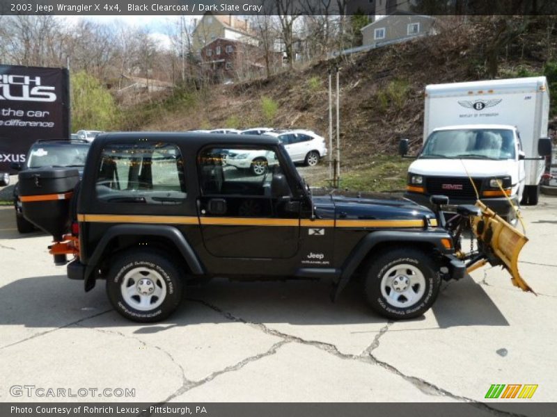 Black Clearcoat / Dark Slate Gray 2003 Jeep Wrangler X 4x4