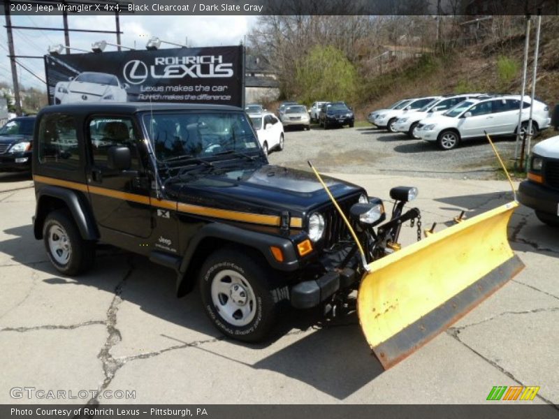 Black Clearcoat / Dark Slate Gray 2003 Jeep Wrangler X 4x4