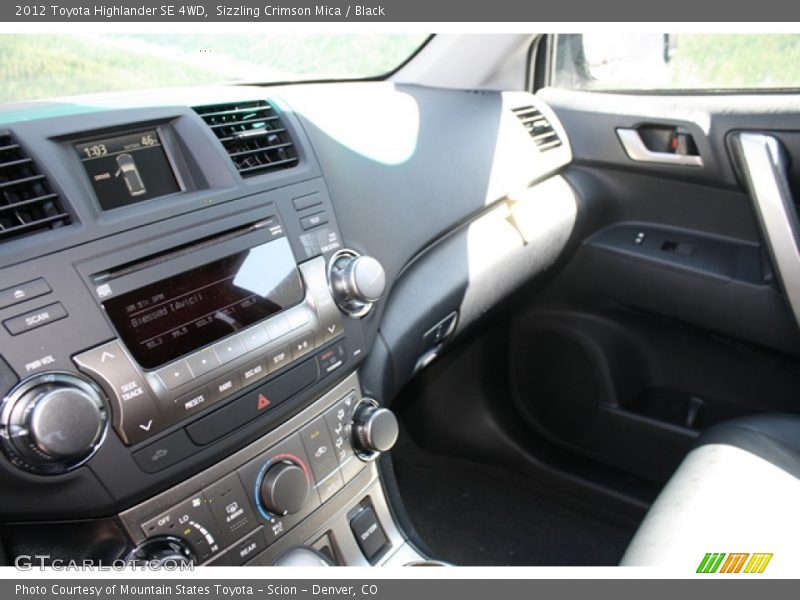 Sizzling Crimson Mica / Black 2012 Toyota Highlander SE 4WD