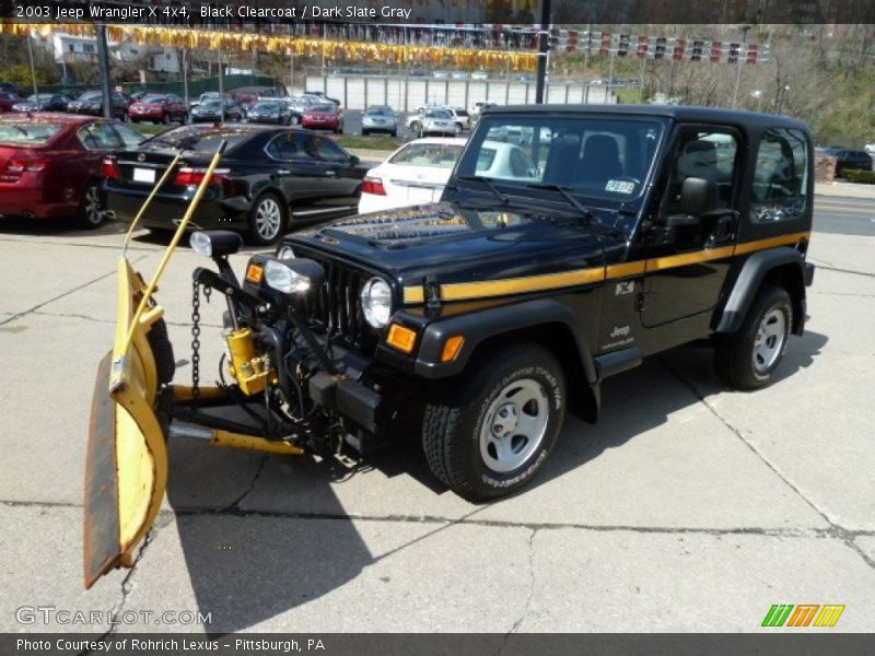 Black Clearcoat / Dark Slate Gray 2003 Jeep Wrangler X 4x4