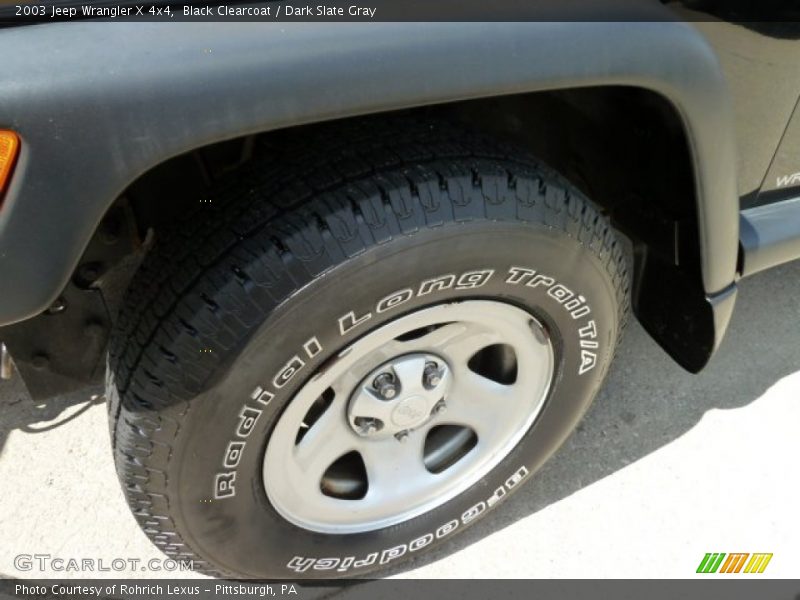 Black Clearcoat / Dark Slate Gray 2003 Jeep Wrangler X 4x4