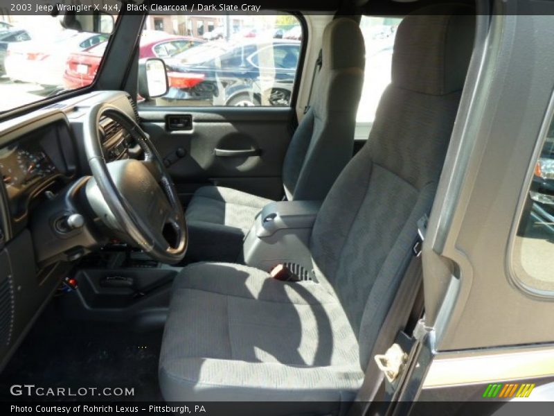 Black Clearcoat / Dark Slate Gray 2003 Jeep Wrangler X 4x4