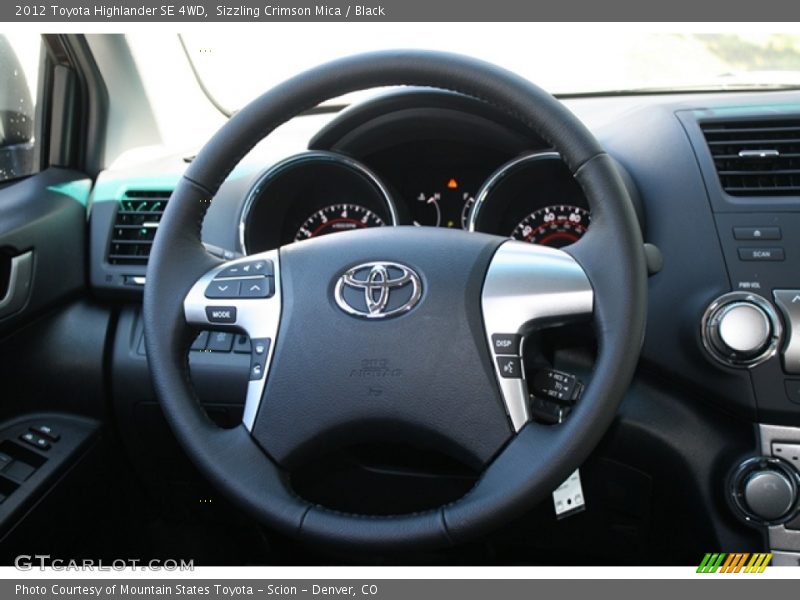 Sizzling Crimson Mica / Black 2012 Toyota Highlander SE 4WD