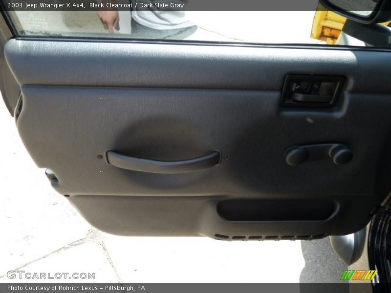 Black Clearcoat / Dark Slate Gray 2003 Jeep Wrangler X 4x4