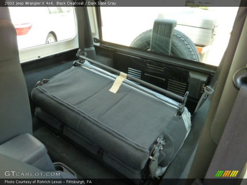 Black Clearcoat / Dark Slate Gray 2003 Jeep Wrangler X 4x4