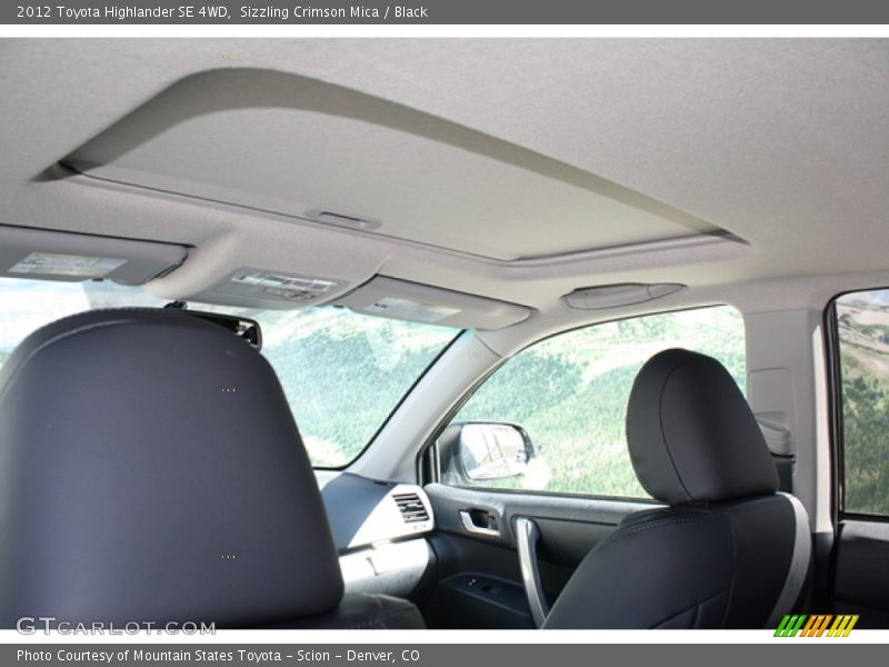 Sizzling Crimson Mica / Black 2012 Toyota Highlander SE 4WD