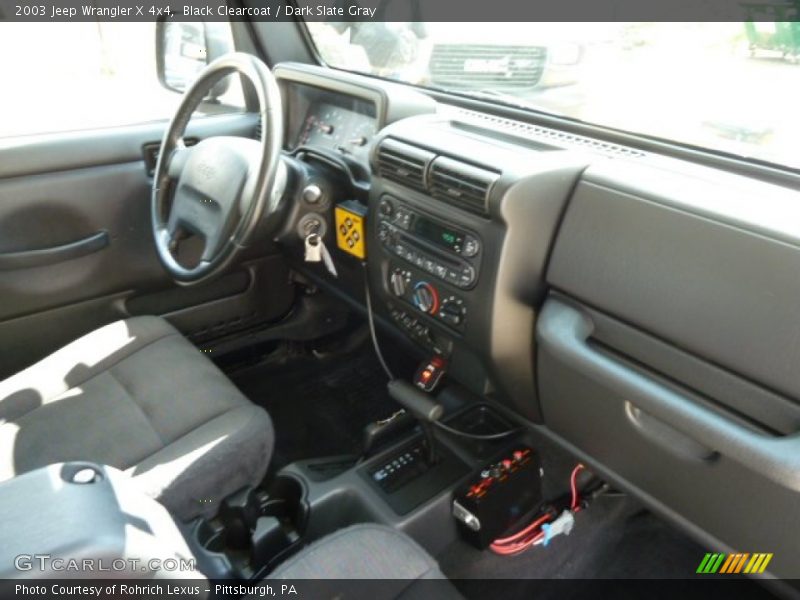 Black Clearcoat / Dark Slate Gray 2003 Jeep Wrangler X 4x4