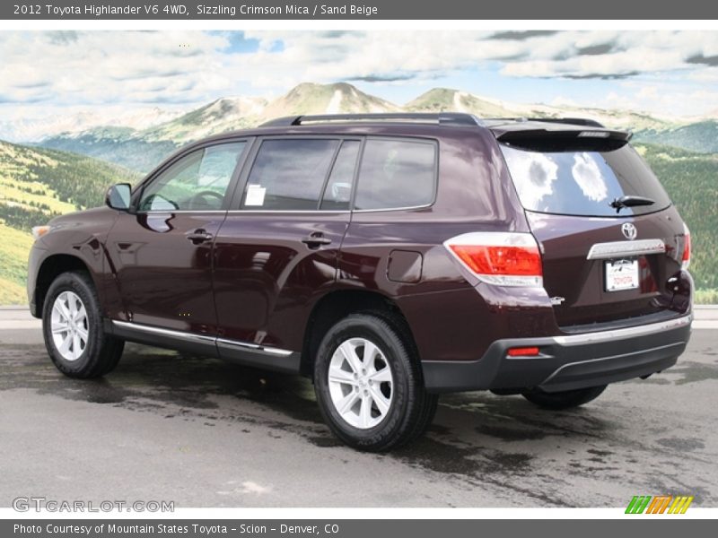 Sizzling Crimson Mica / Sand Beige 2012 Toyota Highlander V6 4WD