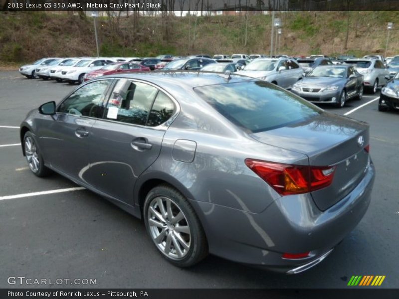 Nebula Gray Pearl / Black 2013 Lexus GS 350 AWD