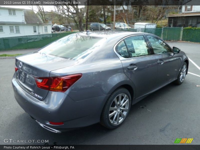 Nebula Gray Pearl / Black 2013 Lexus GS 350 AWD