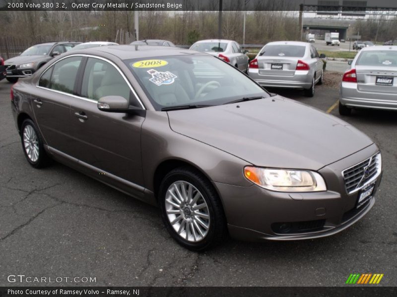 Oyster Gray Metallic / Sandstone Beige 2008 Volvo S80 3.2