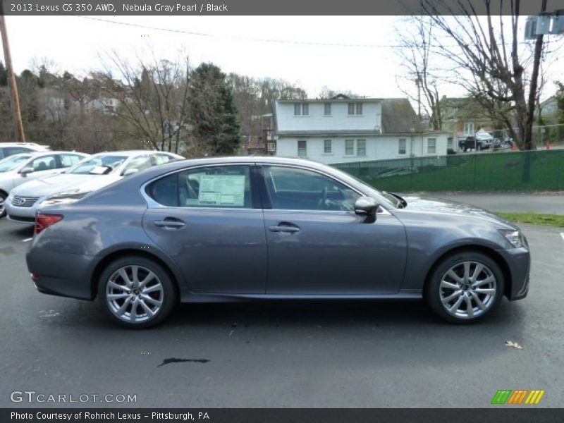 Nebula Gray Pearl / Black 2013 Lexus GS 350 AWD