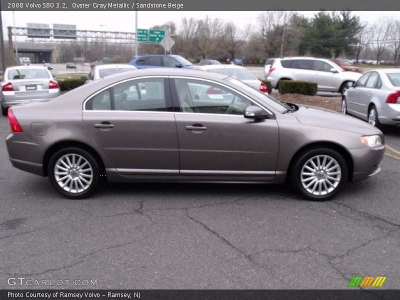Oyster Gray Metallic / Sandstone Beige 2008 Volvo S80 3.2