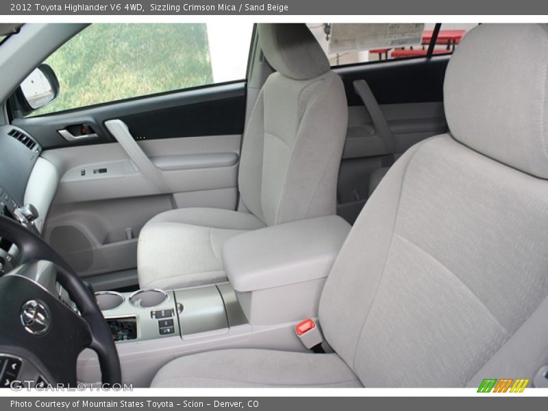 Sizzling Crimson Mica / Sand Beige 2012 Toyota Highlander V6 4WD