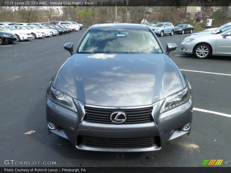Nebula Gray Pearl / Black 2013 Lexus GS 350 AWD