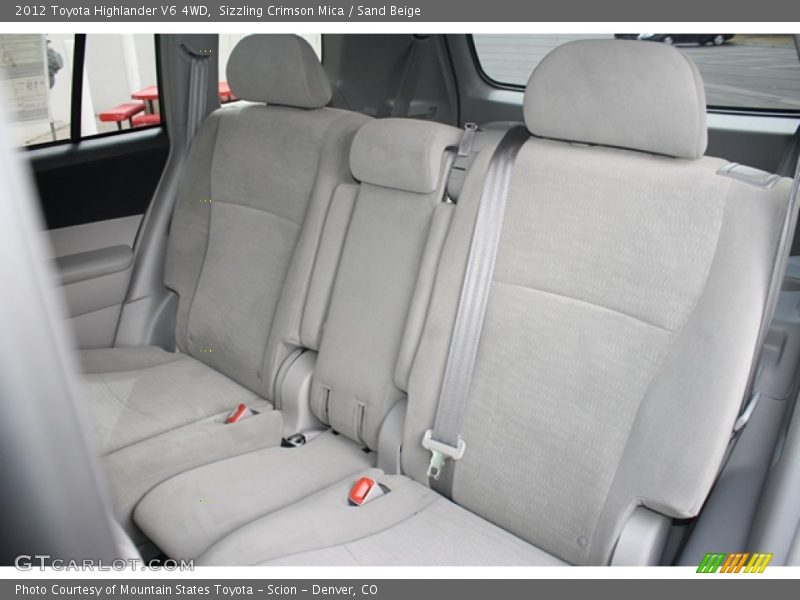 Sizzling Crimson Mica / Sand Beige 2012 Toyota Highlander V6 4WD