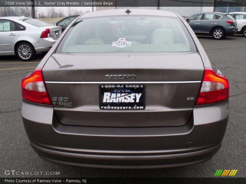 Oyster Gray Metallic / Sandstone Beige 2008 Volvo S80 3.2