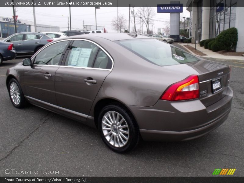 Oyster Gray Metallic / Sandstone Beige 2008 Volvo S80 3.2