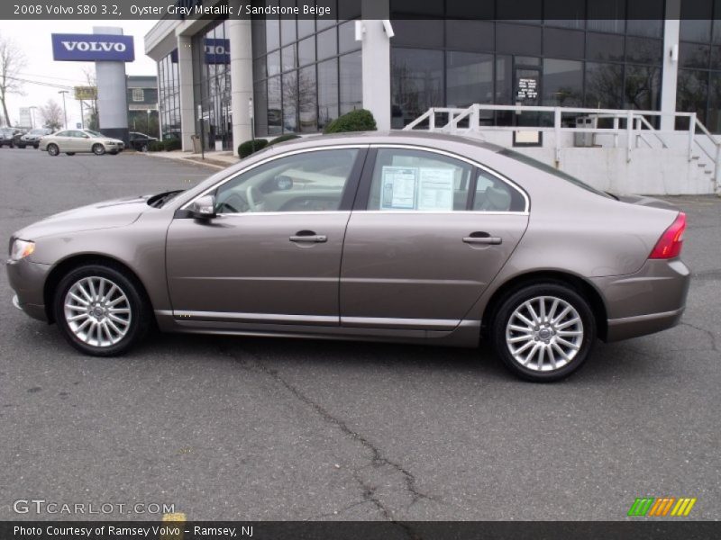 Oyster Gray Metallic / Sandstone Beige 2008 Volvo S80 3.2