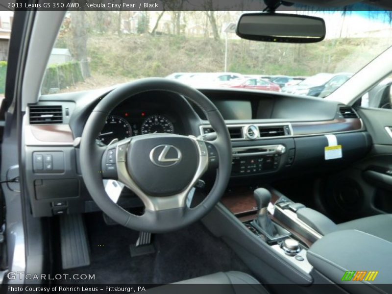 Nebula Gray Pearl / Black 2013 Lexus GS 350 AWD