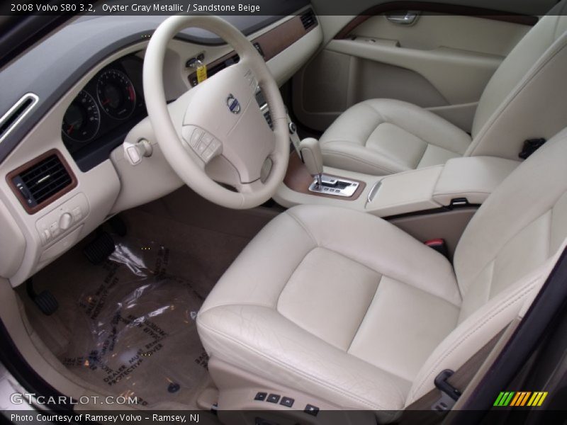 Oyster Gray Metallic / Sandstone Beige 2008 Volvo S80 3.2