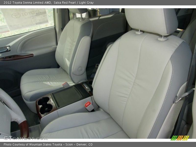 Salsa Red Pearl / Light Gray 2012 Toyota Sienna Limited AWD