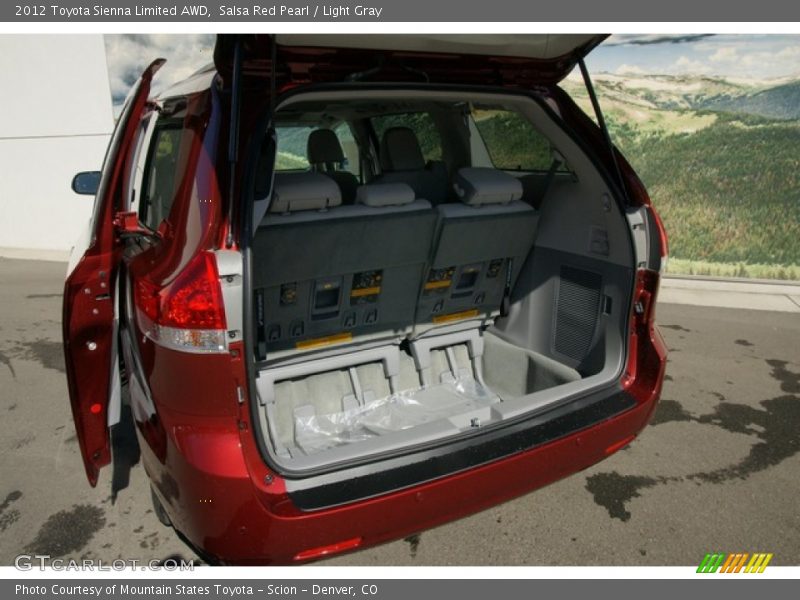 Salsa Red Pearl / Light Gray 2012 Toyota Sienna Limited AWD