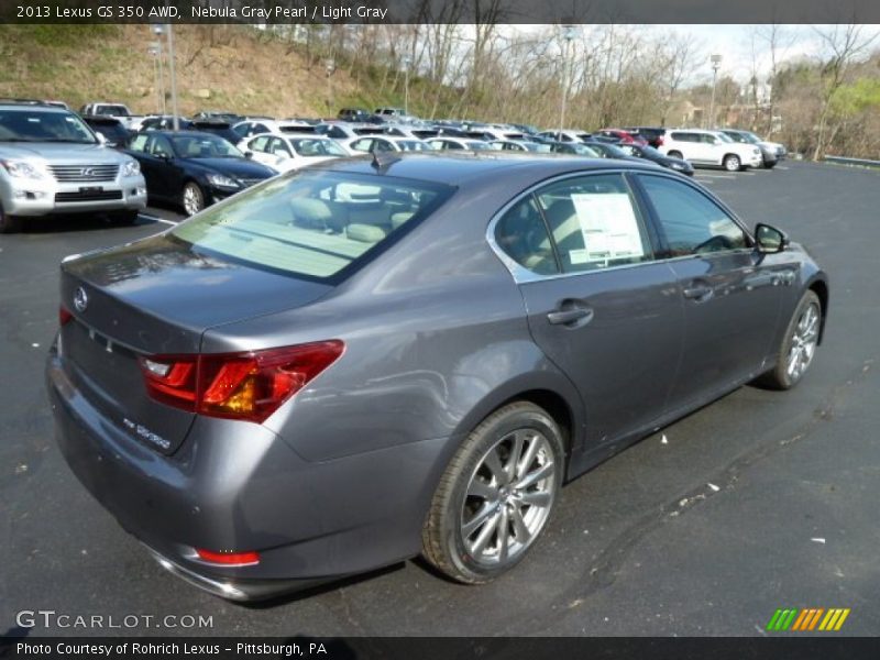 Nebula Gray Pearl / Light Gray 2013 Lexus GS 350 AWD