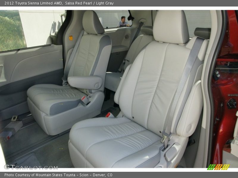 Salsa Red Pearl / Light Gray 2012 Toyota Sienna Limited AWD