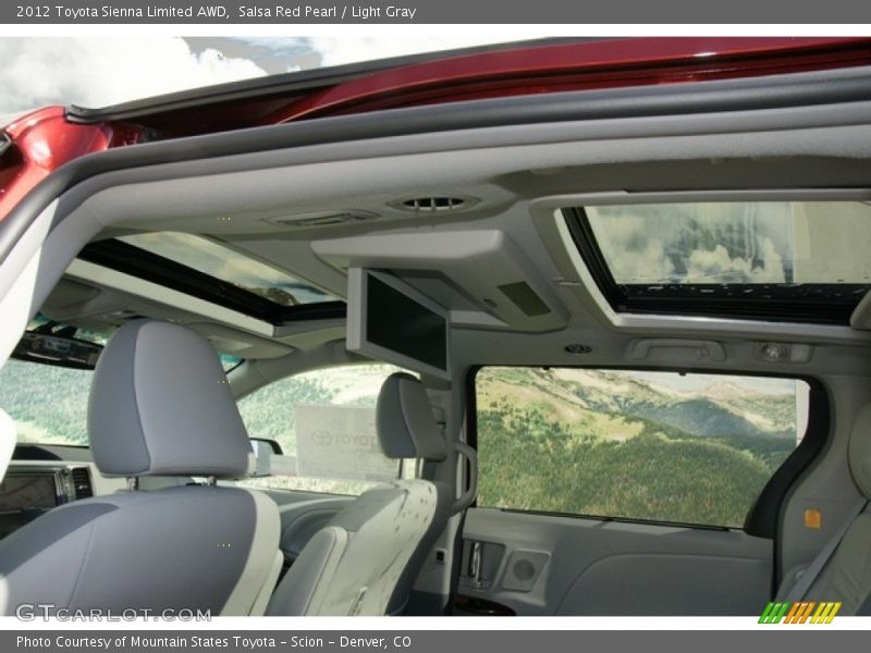 Salsa Red Pearl / Light Gray 2012 Toyota Sienna Limited AWD