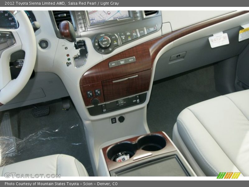 Salsa Red Pearl / Light Gray 2012 Toyota Sienna Limited AWD