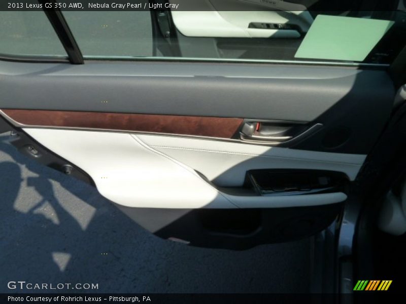 Nebula Gray Pearl / Light Gray 2013 Lexus GS 350 AWD
