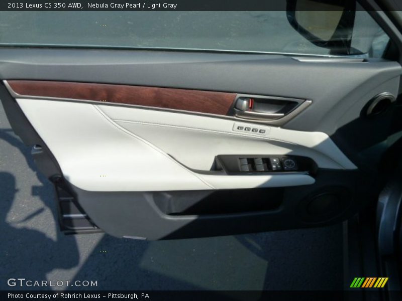 Nebula Gray Pearl / Light Gray 2013 Lexus GS 350 AWD