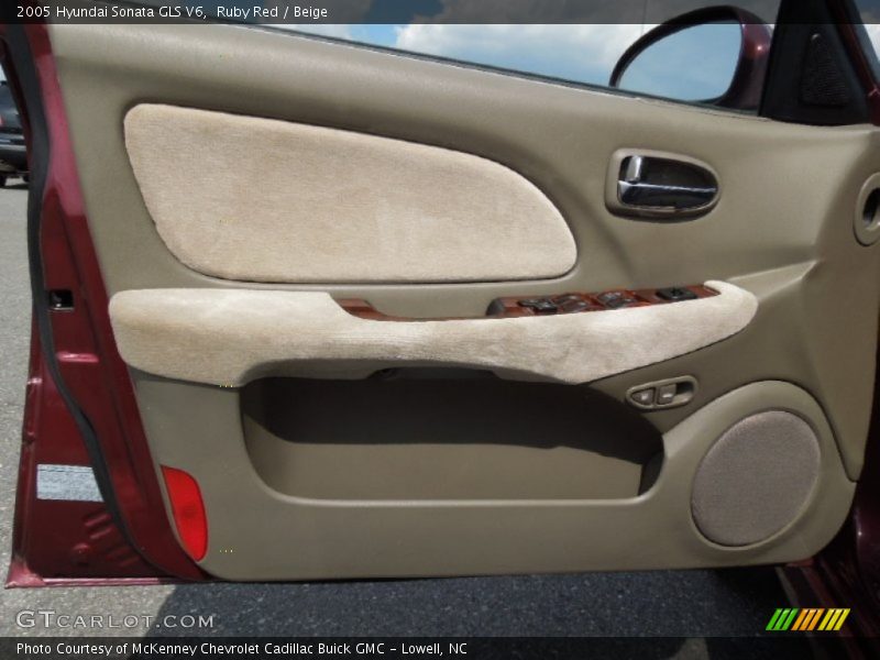 Ruby Red / Beige 2005 Hyundai Sonata GLS V6