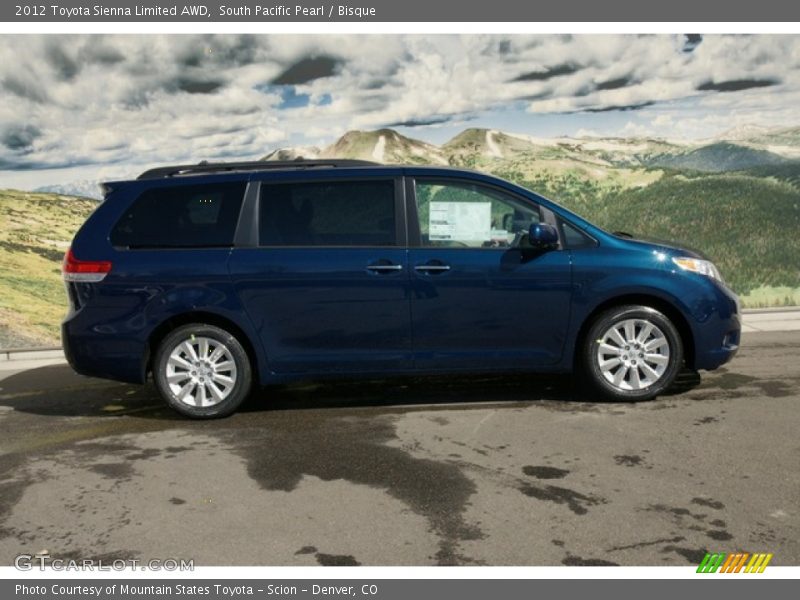 South Pacific Pearl / Bisque 2012 Toyota Sienna Limited AWD