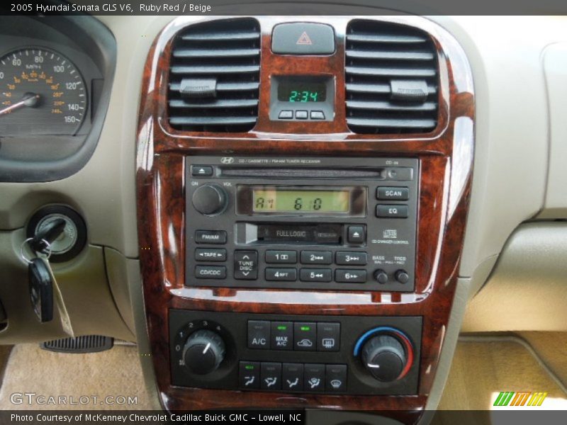 Ruby Red / Beige 2005 Hyundai Sonata GLS V6