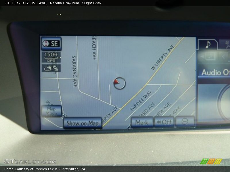 Nebula Gray Pearl / Light Gray 2013 Lexus GS 350 AWD