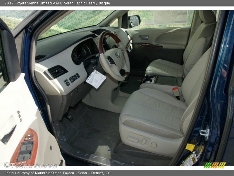 South Pacific Pearl / Bisque 2012 Toyota Sienna Limited AWD