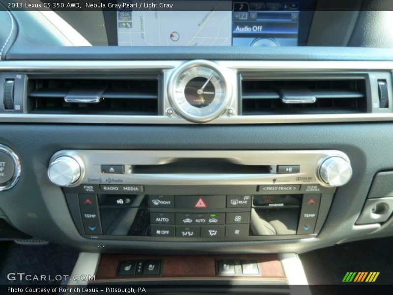 Nebula Gray Pearl / Light Gray 2013 Lexus GS 350 AWD