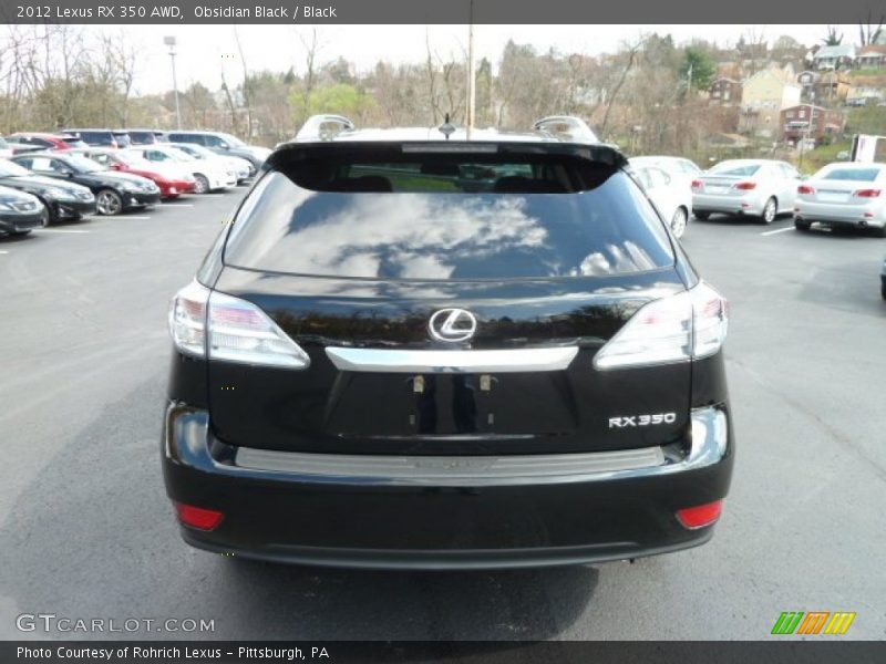 Obsidian Black / Black 2012 Lexus RX 350 AWD