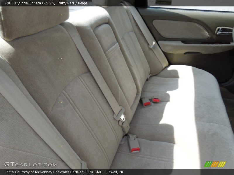 Ruby Red / Beige 2005 Hyundai Sonata GLS V6