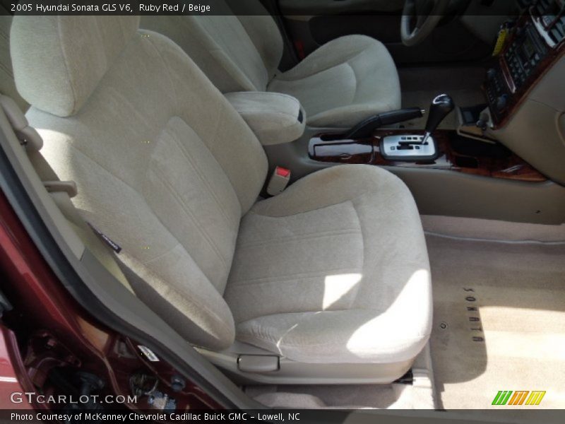 Ruby Red / Beige 2005 Hyundai Sonata GLS V6
