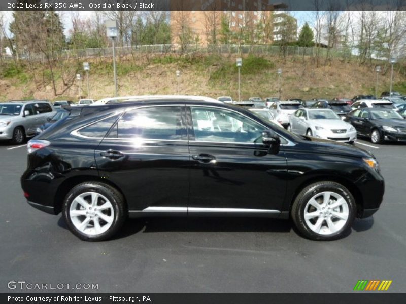 Obsidian Black / Black 2012 Lexus RX 350 AWD