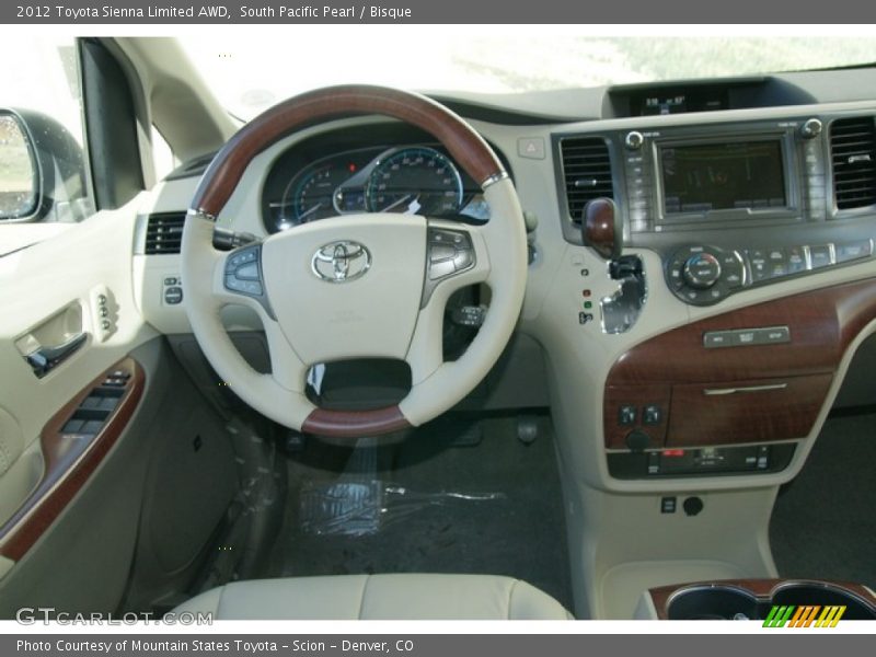 South Pacific Pearl / Bisque 2012 Toyota Sienna Limited AWD