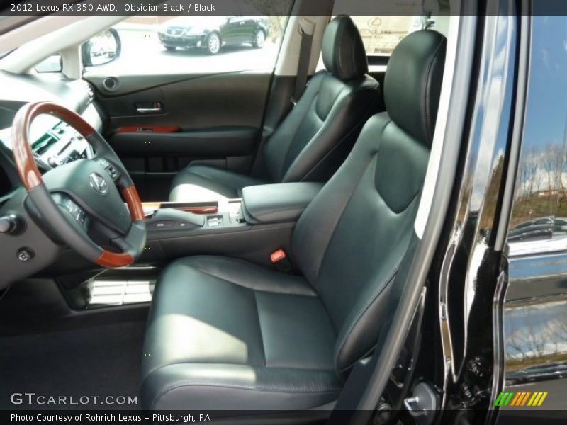 Obsidian Black / Black 2012 Lexus RX 350 AWD