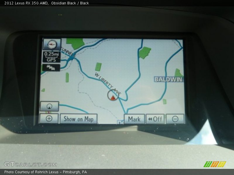 Obsidian Black / Black 2012 Lexus RX 350 AWD